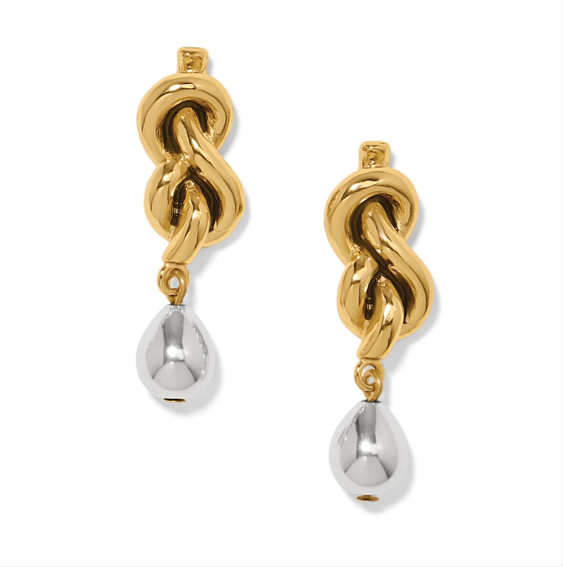 Interlok Single Knot Drop Earrings