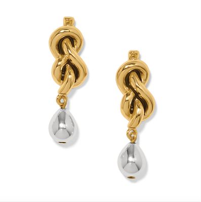 Interlok Single Knot Drop Earrings