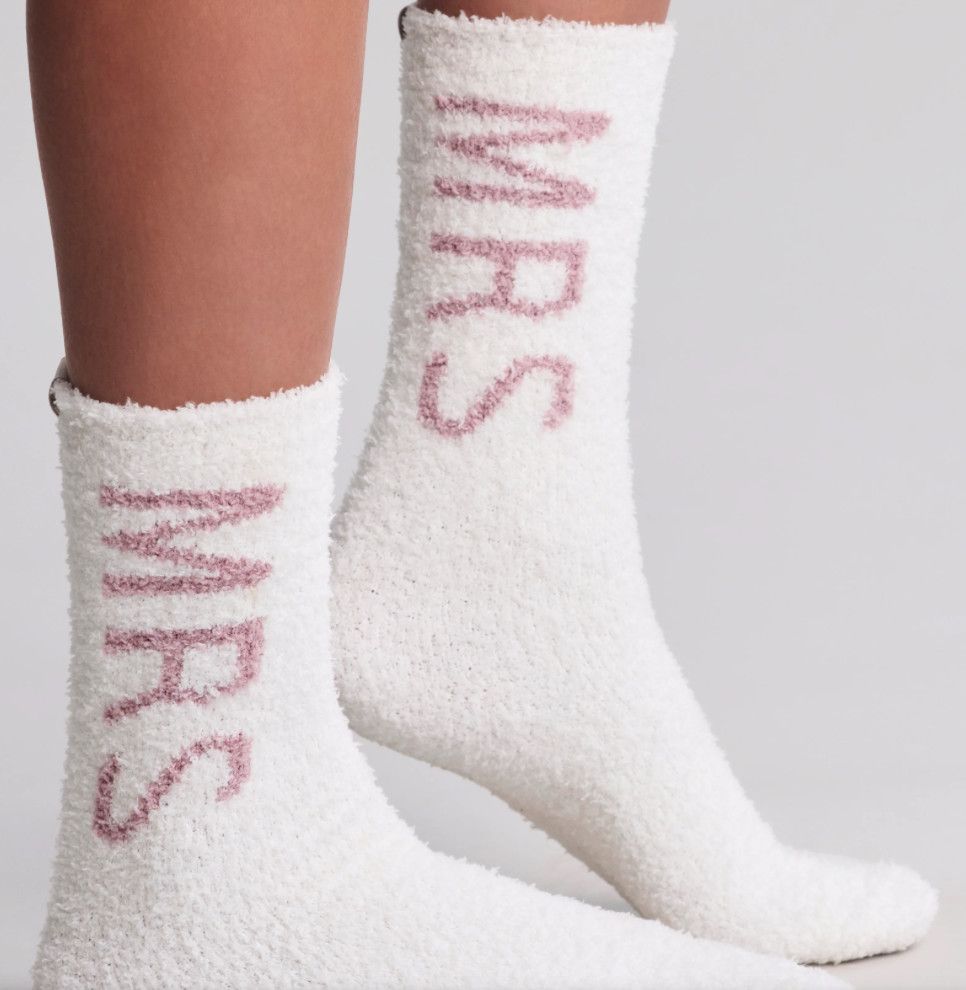 Cozy Chic MRS Socks, Color: Cream  Teaberry