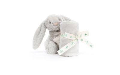 Jellycat Bashful Silver Bunny Soother available at our boutique in Poughkeepsie, NY