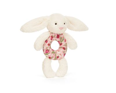 Blossom Cream Bunny &#39;Berry&#39; Ring Rattle