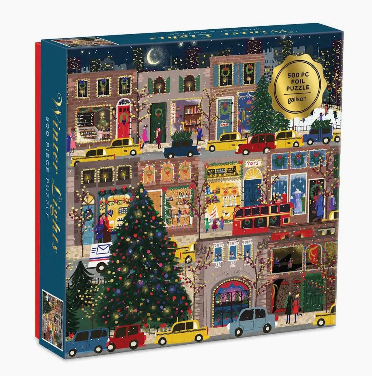 Winter Lights Foil Puzzle 500 Piece Puzzle