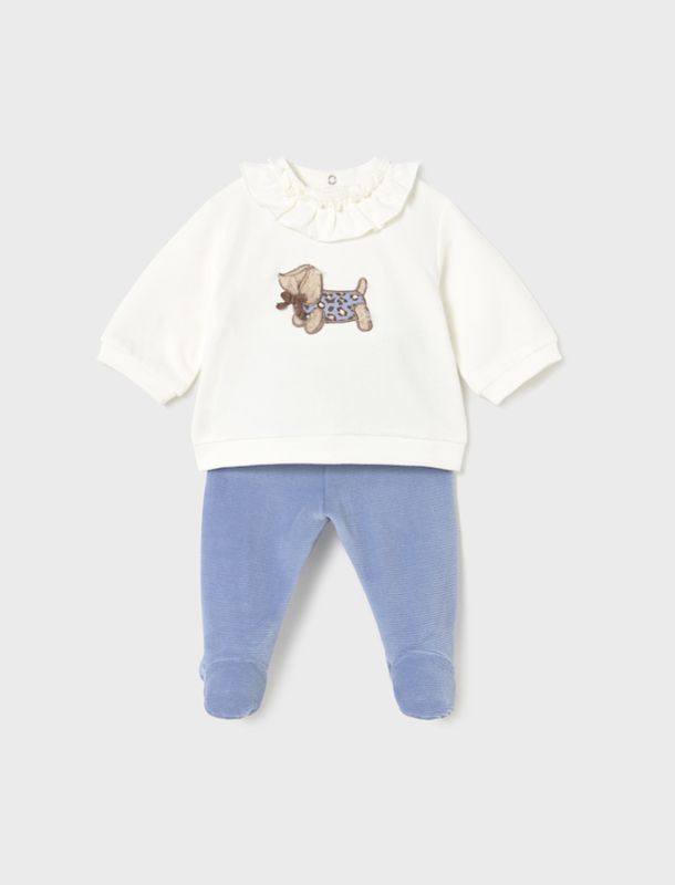 Dream Blue Puppy Leg Warmer Set