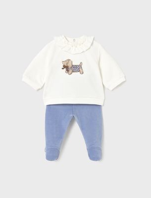 Dream Blue Puppy Leg Warmer Set