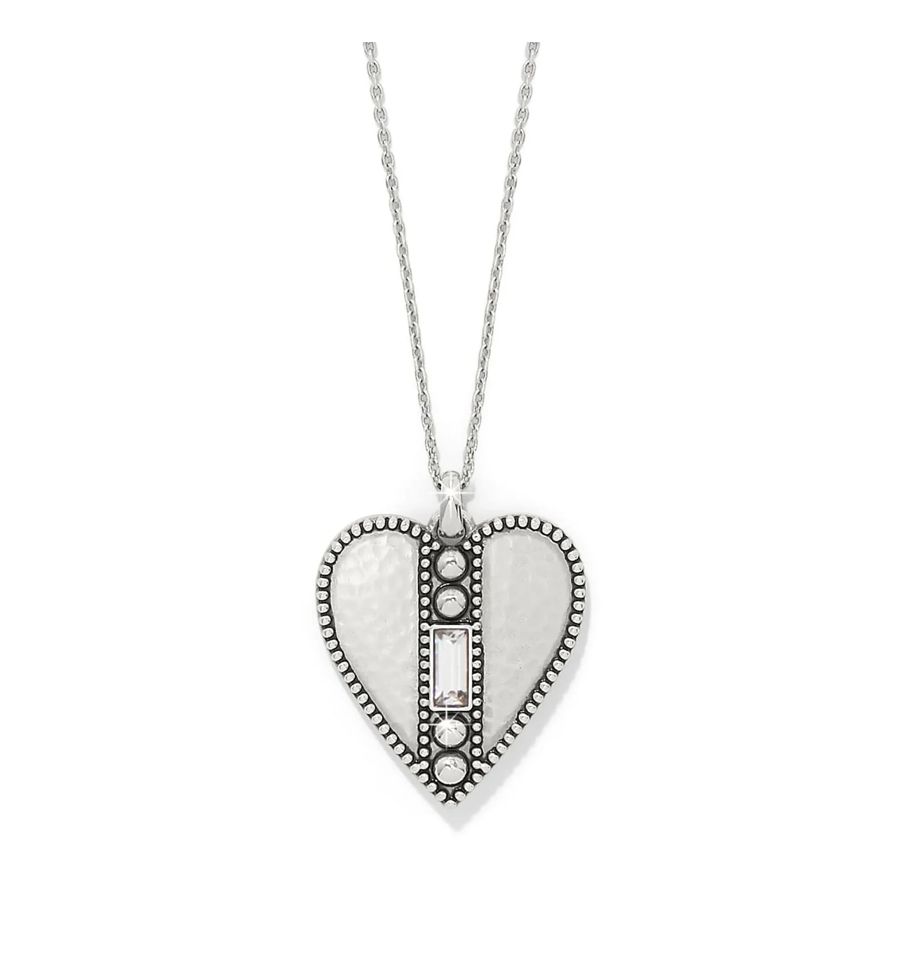 Pretty Tough Gem Heart Necklace