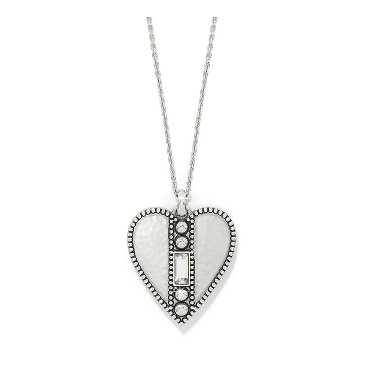 Pretty Tough Gem Heart Necklace
