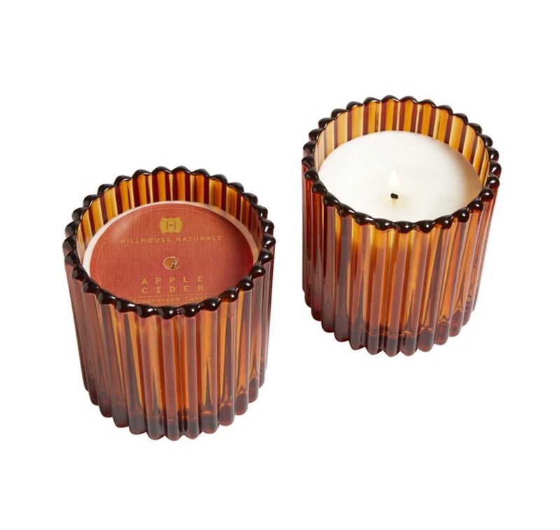 Apple Cider Candle in Small Decorative Glass 7oz.