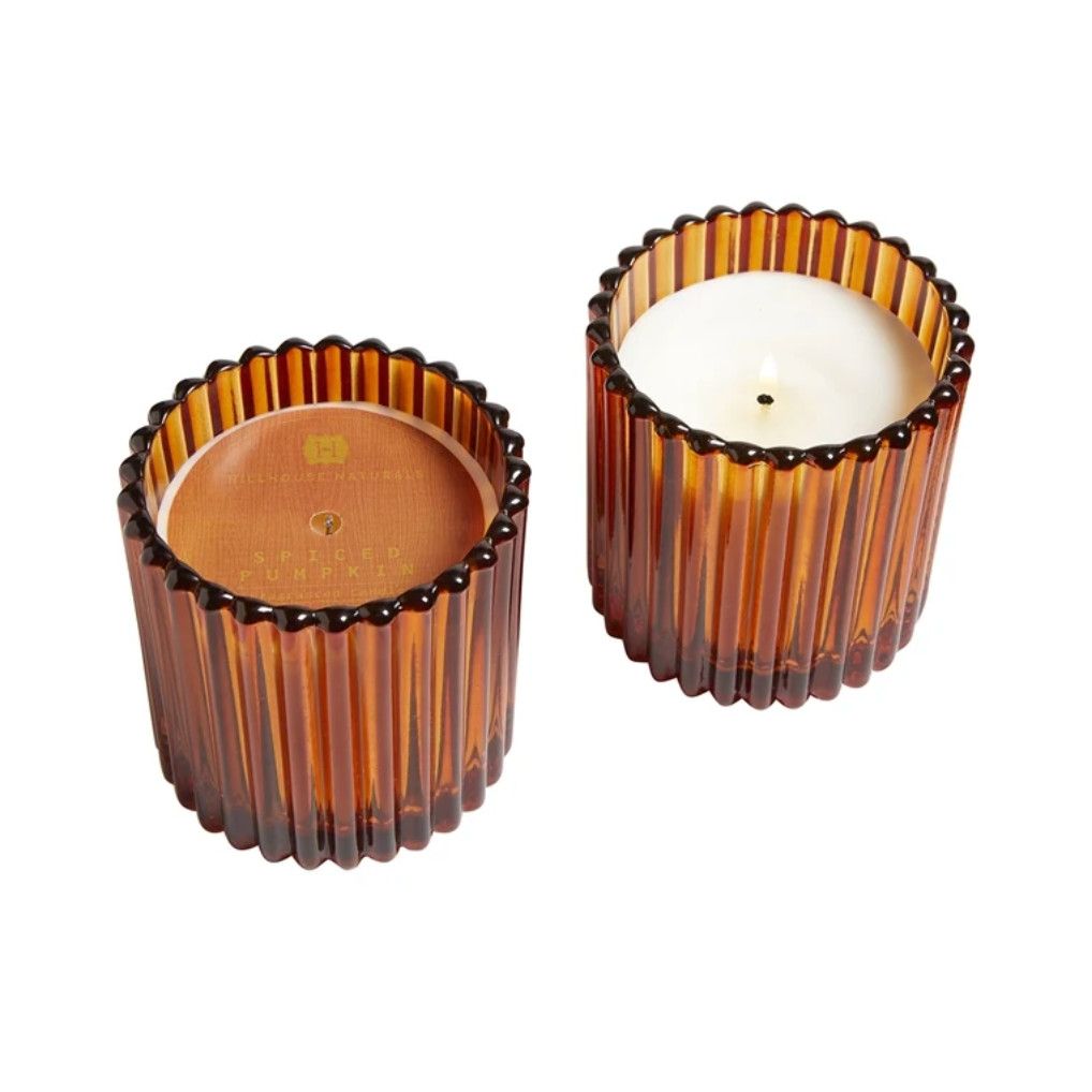 Spiced Pumpkin Candle in Small Decorative Glass 7oz.
