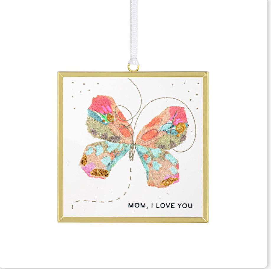 MOM I LOVE YOU BUTTERFLY SUNCATCHER