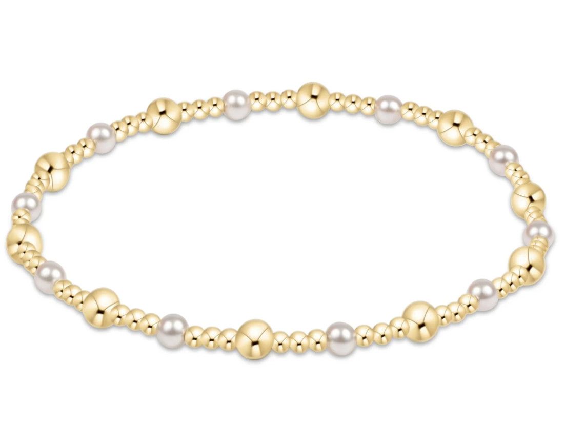 Classic Gold Pearl Sincerity Pattern, Size: 4mm