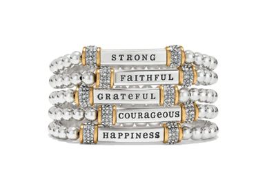 Meridian Two Tone Stretch Bracelet