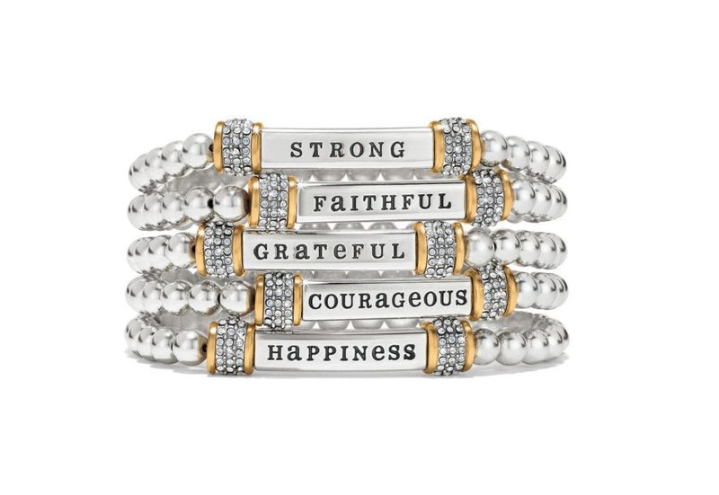 Meridian Two Tone Stretch Bracelet