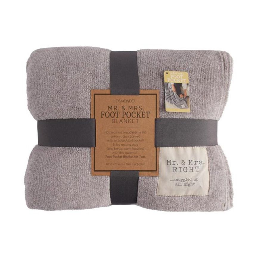 Mr. &amp; Mrs. Foot Pocket Blanket