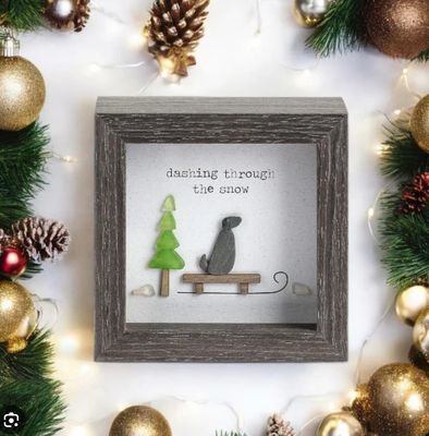 Dashing Through The Snow Shadow Box