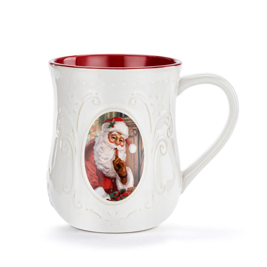 &#39;Twas The Night Before Christmas Ceramic Santa Mug