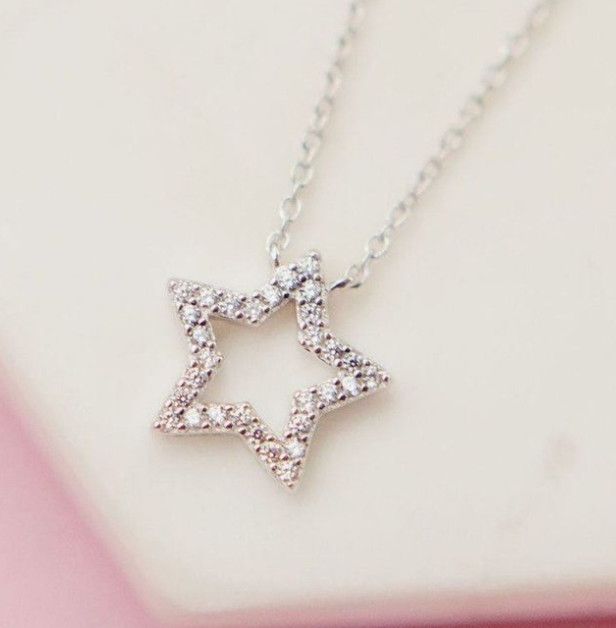 Star Necklace, Color: Sterling Silver