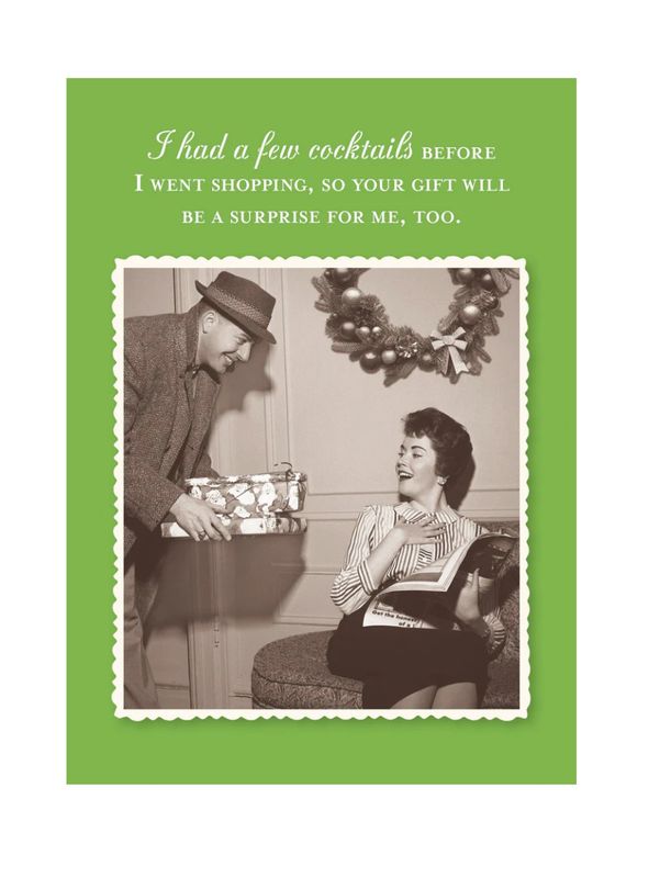 I Had A Few Cocktails Surprise Holiday Card