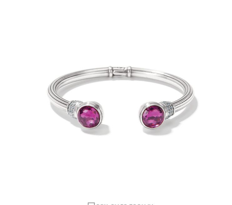 Meridian Aurora Petite Hinge Bangle, Color: Amethyst
