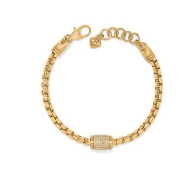 Brighton Meridian Solis Station Bracelet with luminous crystal stations and gold detailing, available in Poughkeepsie, NY
