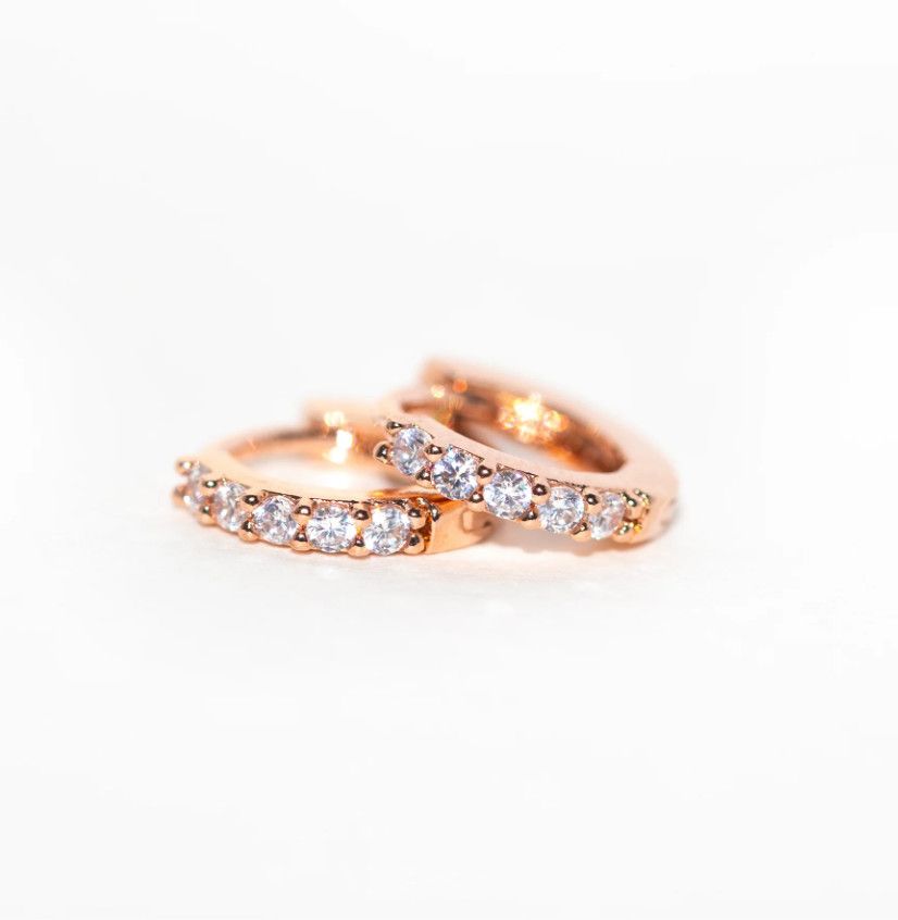 Baby Sparkle Hoops, Color: Gold