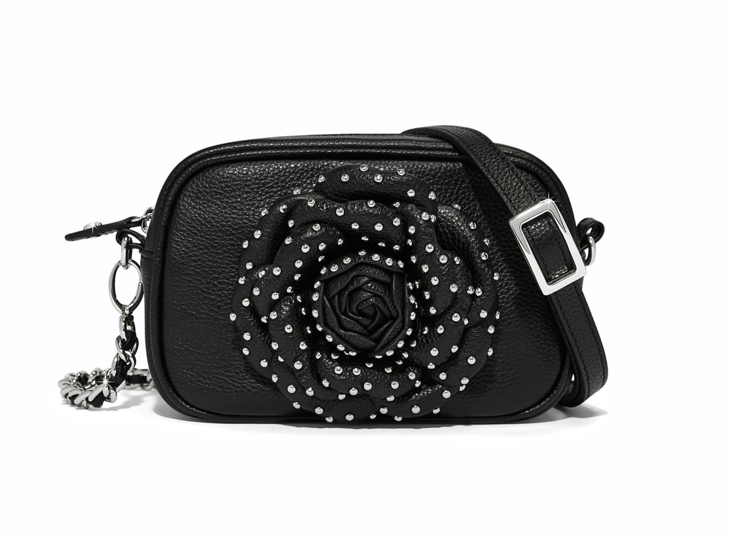 Rosie Beaded Camera Bag, Color: Black