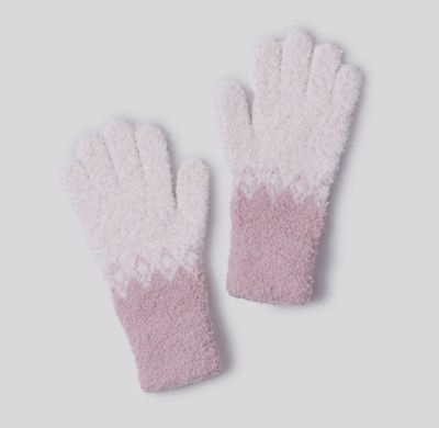 CC YOUTH FAIR ISLE GLOVES DUSTY ROSE/CREAM