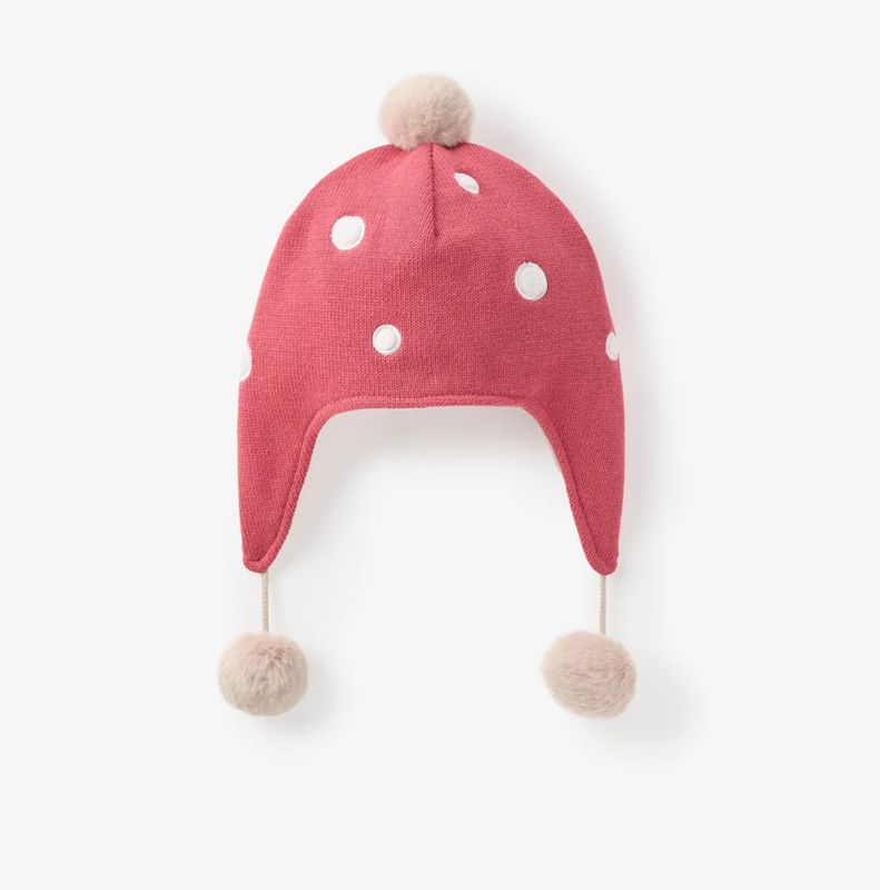 Red Rouge Mushroom Aviator Hat