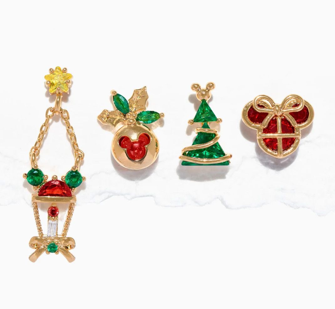 Disney Winter Earring Set, Color: Gold