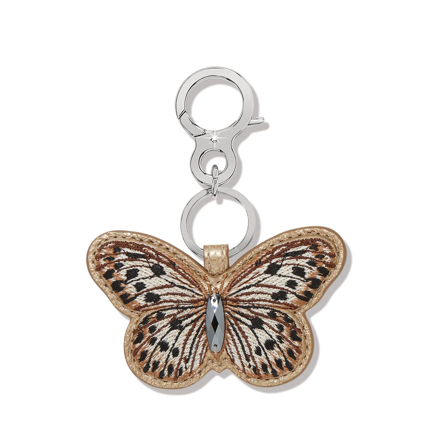 Brighton Sydney Butterfly Small Handbag Fob with delicate wing design, available at our Poughkeepsie NY boutique.