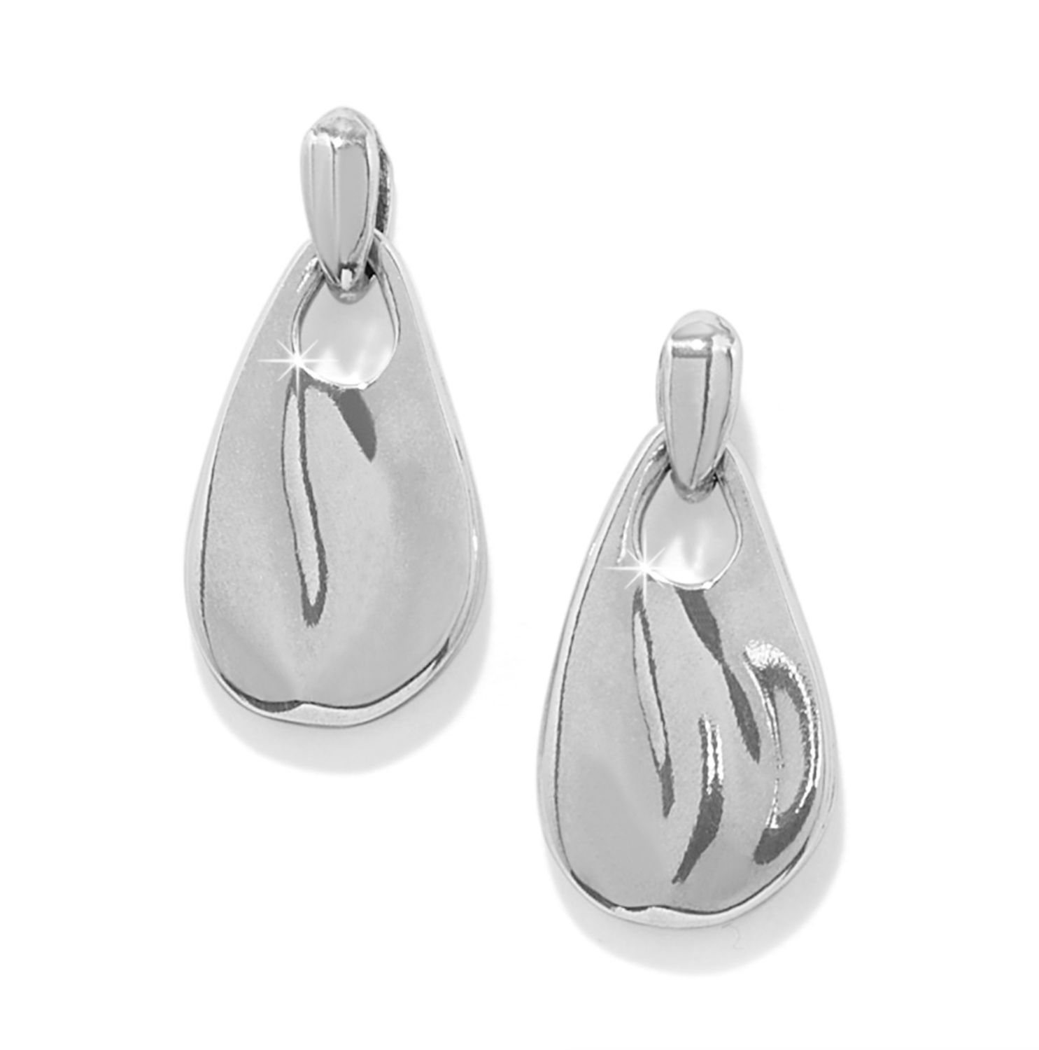 Cascade Drop Petite Post Drop Earrings, Color: Silver