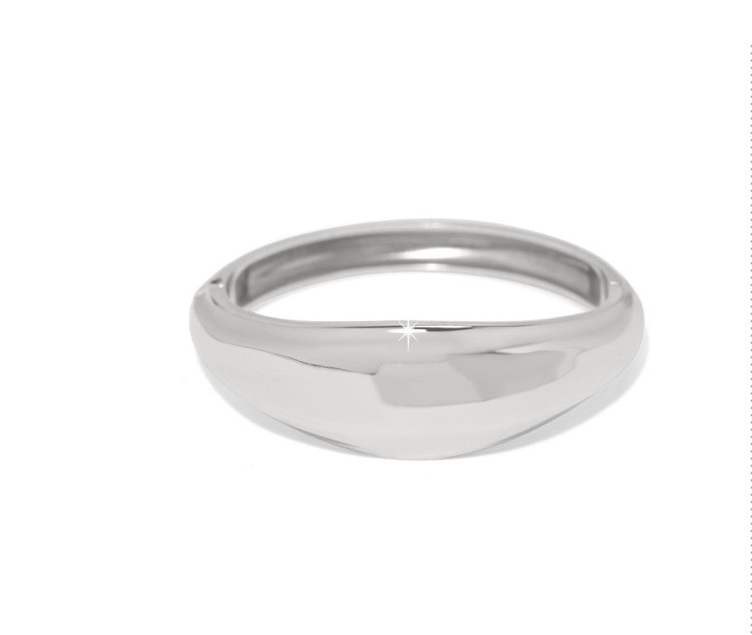 Cascade Lumina Hinged Bangle, Color: Silver