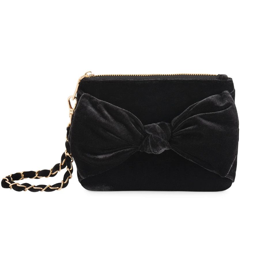 Bea Bow Wristlet, Color: Black