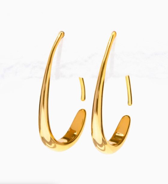 Through &amp; Through Hoops, Color: Gold
