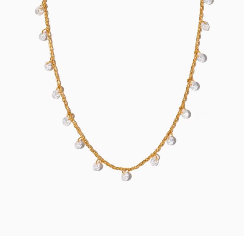 Dew You Necklace, Color: Gold