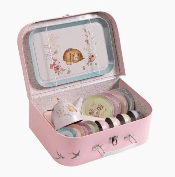 The Rosalies &amp; Moulin Roty Tea Party Suitcase Set