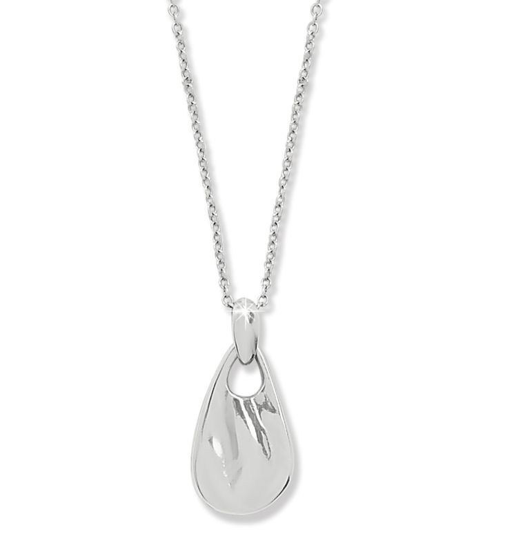 Brighton silver Cascade Drop Petite Necklace featuring delicate cascading drops with a polished finish