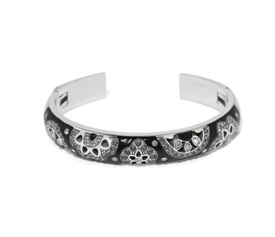 Flora Double Hinged Bangle Bracelet