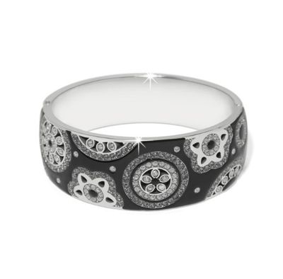 Flora Wide Hinged Bangle Bracelet