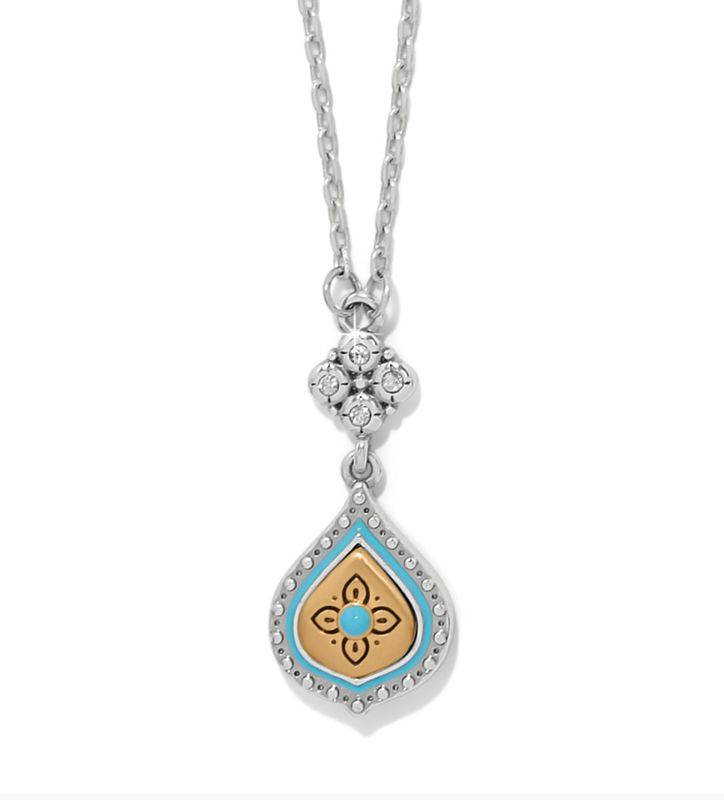 Mosaic Cerrillos Petite Teardrop Necklace