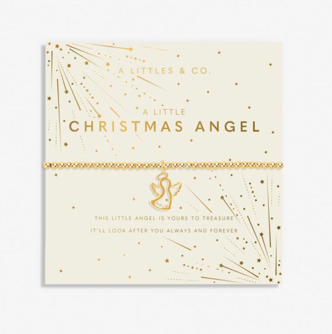 Gold Christmas Angel Bracelet