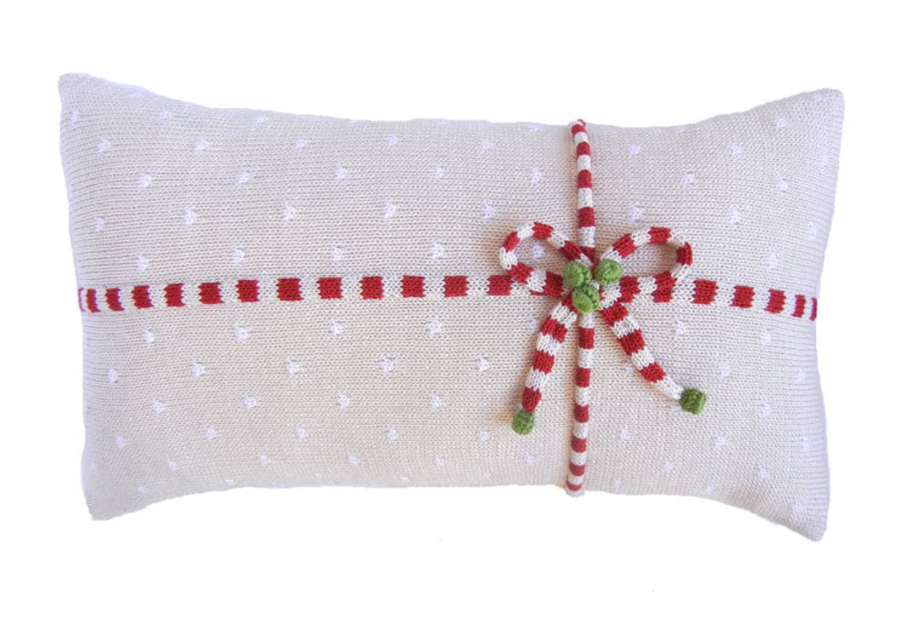 Gift Lumbar Pillow, Ecru