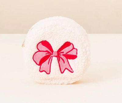 Circle Bow Teddy Pouch