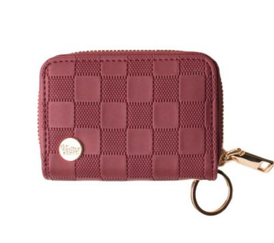 Plum Zip Around Wallet