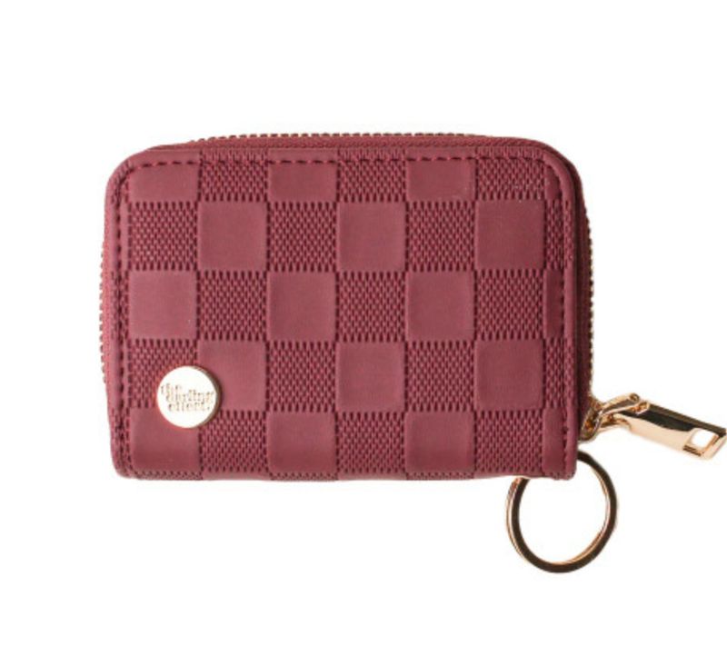 Plum Zip Around Wallet