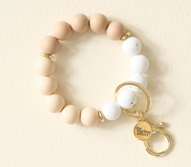 Oatmilk Latte Hands Free Keychain Wristlet