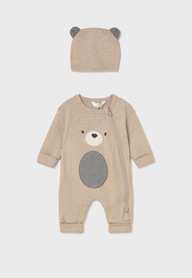 Foxy Oat Bodysuit &amp; Hat Set, Size: 0-1. Newborn