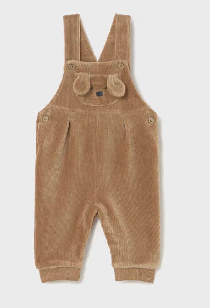 Puppy Toffee Corduroy Dungaree Jumper, Size: 4-6. 6-9m
