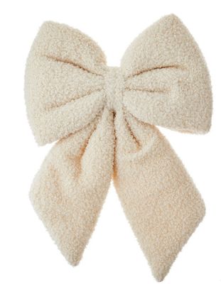Fuzzy Cream Bow