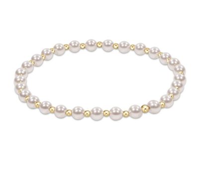 EXTENDS Classic Grateful Pearl Pattern 4mm Bead Bracelet