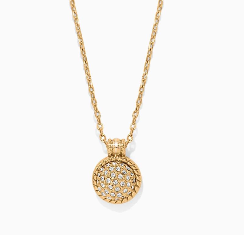 Brighton Gold Illumina Celeste Dome Necklace with polished gold-tone dome pendant and elegant design - in Poughkeepsie, NY